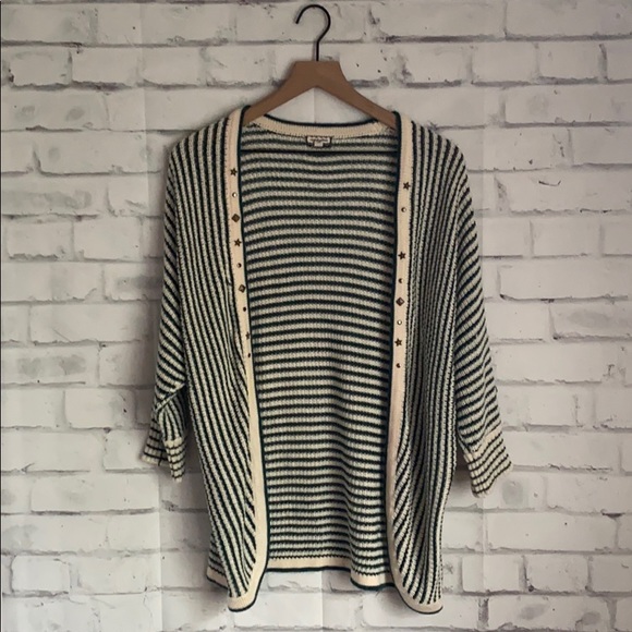 Eyeshadow Sweaters - Eyeshadow striped star cardigan